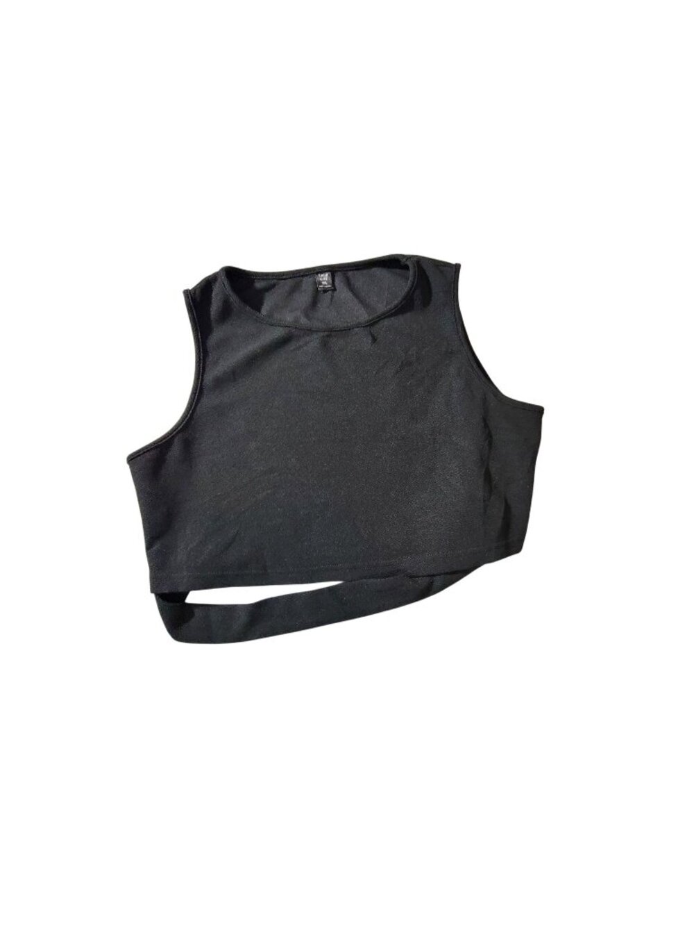 Black Shein Curve 2XL Sleeveless Crop Top For Women Soft and lightweight fabric